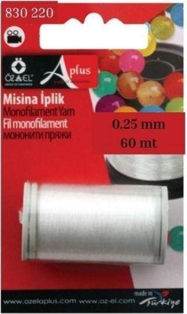 Misina Örgü Ipi Hayalet Iplik Görünmez Ip Mini Makara 60 Mt 0.25 mm 830 220 - Image 1
