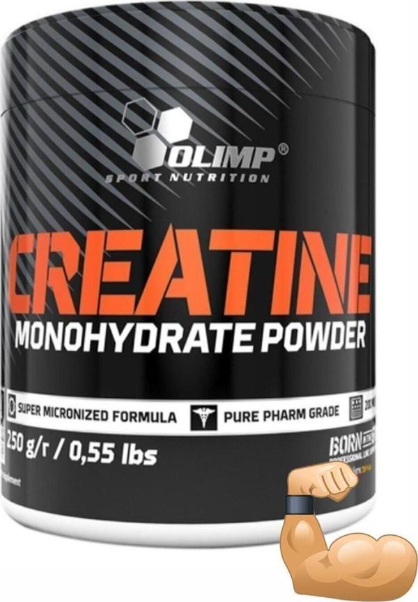 Olimp Creatine Monohydrate Powder Super Micronized Kas Geliştirici Dayanıklılık Performans 250 gr - Image 1