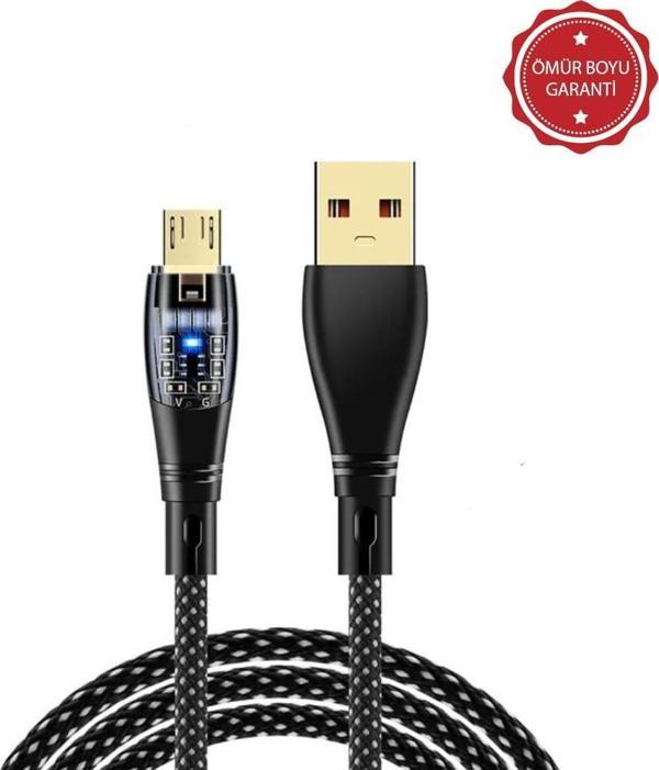 ScHitec 6A 120W UsbA to Micro 1Metre Hızlı Data ve Şarj Kablosu Siyah Ömür Boyu Garanti YK232S - Image 1