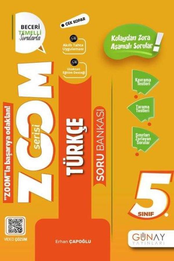 5. Sınıf Zoom Serisi Türkçe Soru Bankası - Günay Yayıncılık - Image 1
