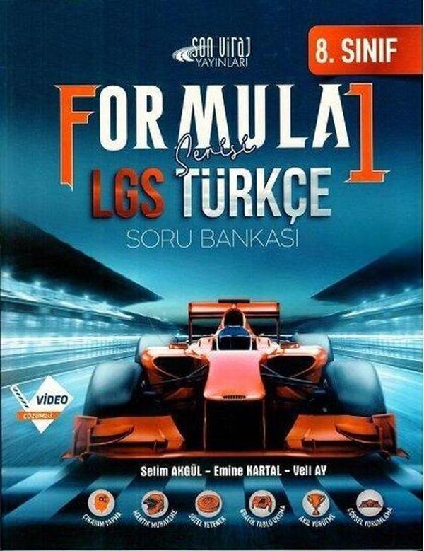 8.Sınıf LGS Türkçe Formula 1 Soru Bankası - Son Viraj Yayınları - Image 1
