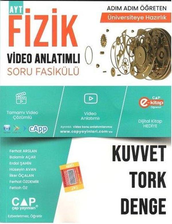 2023 Fizik Kuvvet Tork Denge Video Anlatımlı Soru Fasikülü - Çap Yayınları - Image 1