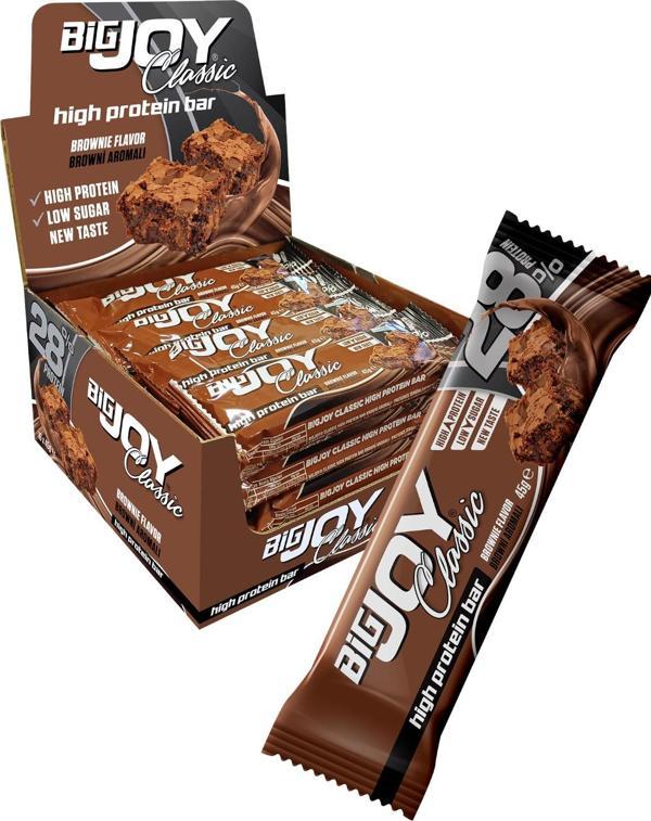 Bigjoy Sports CLASSIC HIGH PROTEİN BAR BROWNEİ 45g×16 adet - Image 1