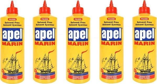 5 Adet Apel Marin Poliüretan Suya Dayanıklı Deniz Tutkalı 600 ml  - Image 1