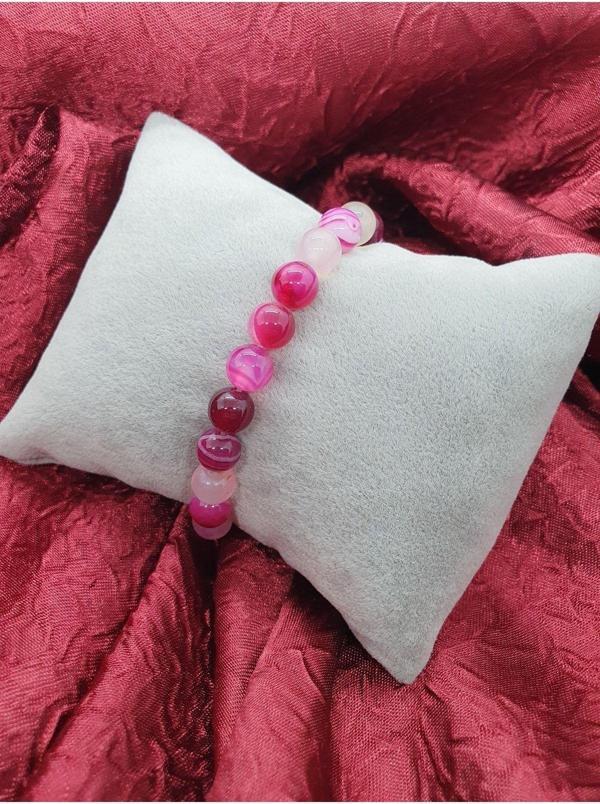 Doğal Akik Taşı Bileklik 8 mm - Image 1