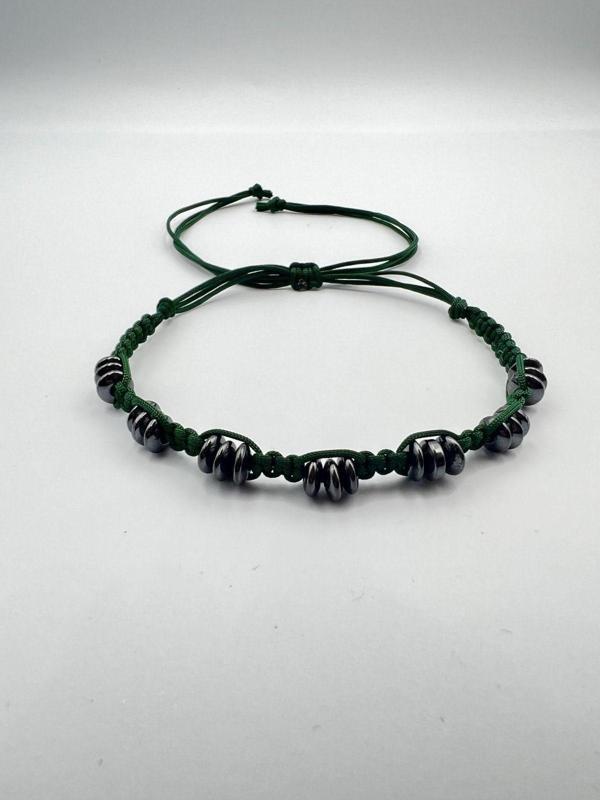 Hematit Doğal Taş Tasarım Bileklik - Image 1