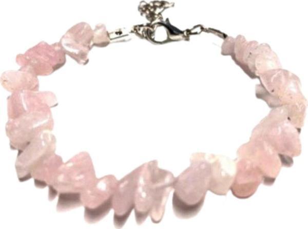 Sertifikalı Burç Bilekliği Doğal Taş Pembe Kuvars Taşı - Image 1