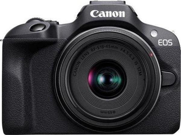 CANON EOS R100 + RF-S 18–45MM + RF-S 55- Fotoğraf Makinesi - Siyah - Image 1