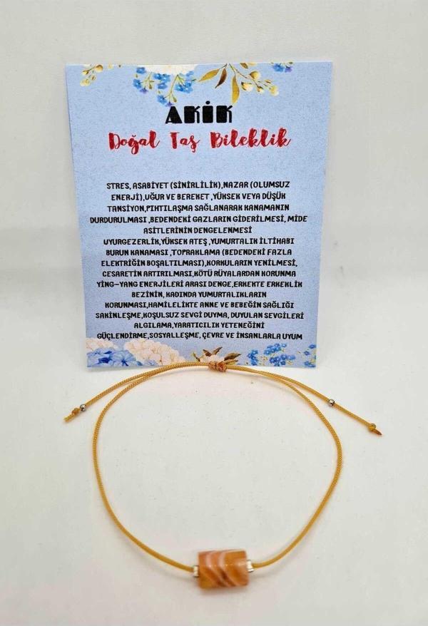 Akik Doğal Taş Bileklik - Image 1