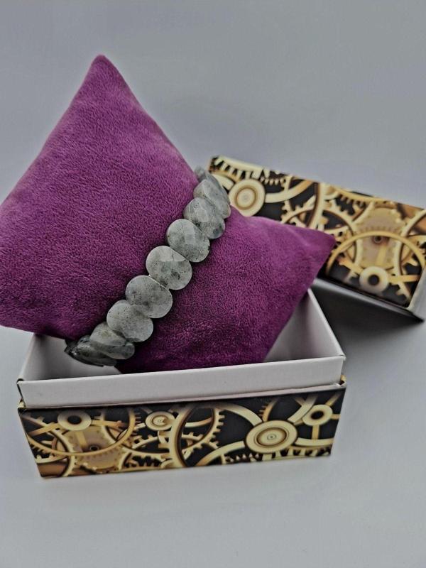 Labradorit Doğal Taş Rolex Bileklik AAA Kalite - Image 1