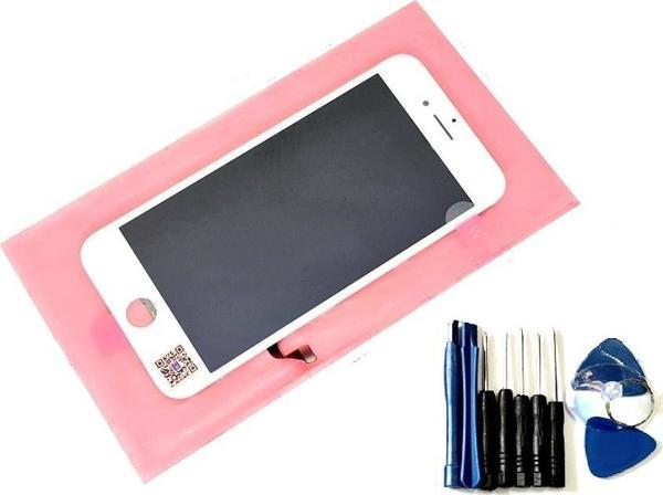 Tkgz İphone 8 Lcd Ekran dokunmatik (LW Marka Tamir SETİ) BEYAZ - Image 1