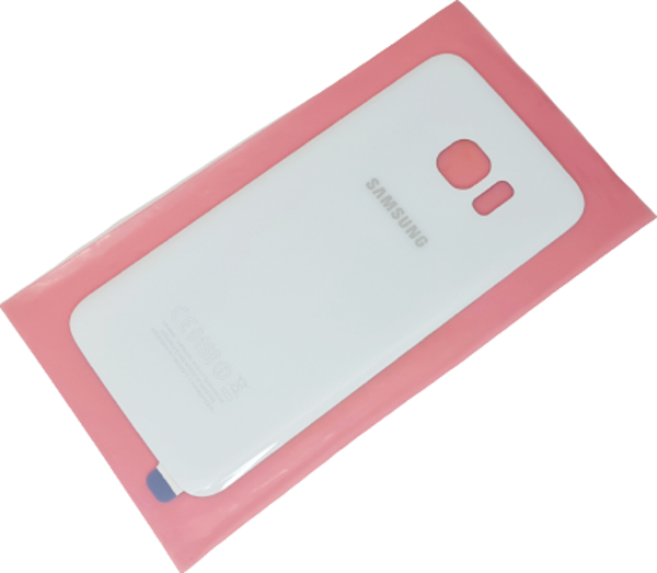 Tkgz Samsung Galaxy S7 Edge Arka Pil Batarya Kapağı (CAM) BEYAZ - Image 1