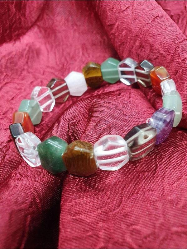 Doğal Çakra Taşı Rolex Bileklik - Image 1