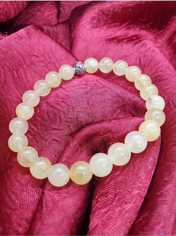 Doğal Sitrin Taşı Bileklik AAA Kalite 8MM Bileklik - Image 1