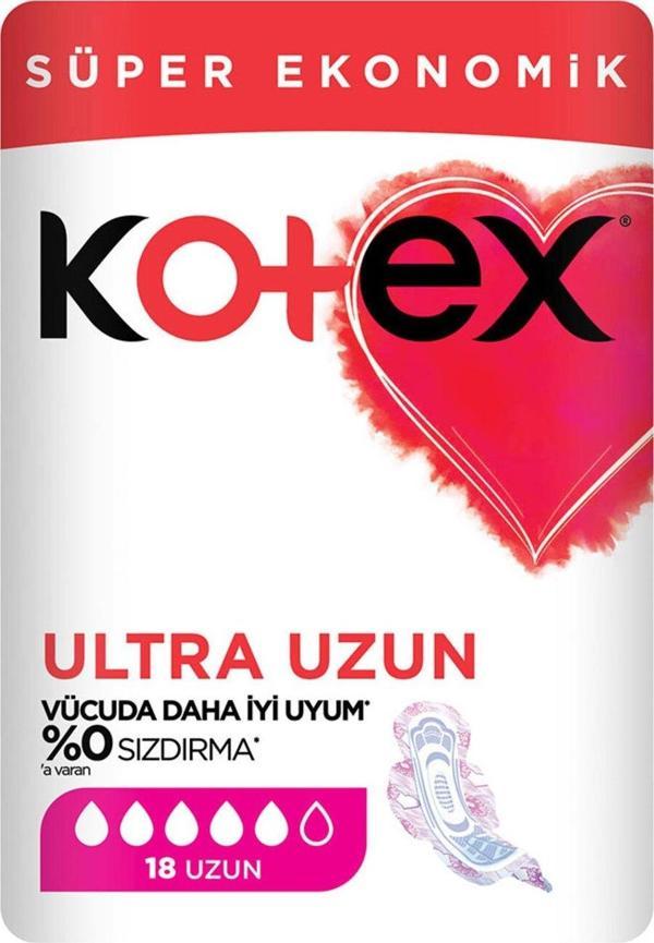 Kotex Ultra Normal Ped Uzun Ped 18x3 54 Adet - Image 1
