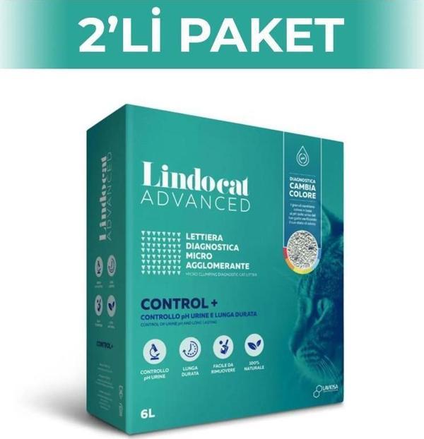 Lindo Cat Advanced Control Hastalık Teşhis Eden Kedi Kumu 6 lt 2 Adet - Image 1