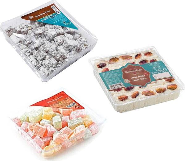 Abdurrahman Tatlıcı Lokum Çeşitleri 3 lü Set - Image 1