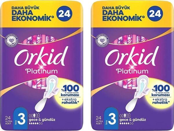 Orkid Platinum Gece & Gündüz 3 No 24 Adet x 2 Adet - Image 1
