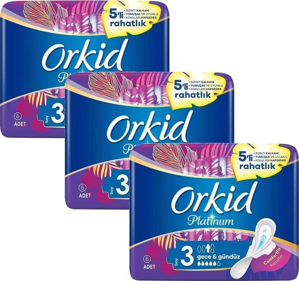 Orkid Platinum Gece & Gündüz 3 No 6 lı x 3 Adet - Image 1