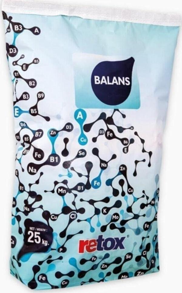 Retox Balance Magnezyum-Sodyum Bikarbonat Takviyeli Hayvan Yem Katkı-premix 25 Kg - Image 1