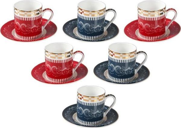 Lucky Art Lancelot Bone 6Lı Kahve Fıncanı Setı - Image 1