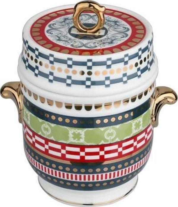Lucky Art Lancelot Bone Kulplu Kavanoz 16Cm - Image 1