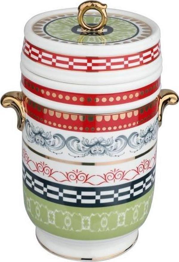 Lucky Art Lancelot Bone Kulplu Kavanoz 18Cm - Image 1