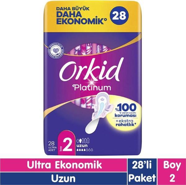 Orkid Platinum Uzun Ped 28 Adet - Image 1