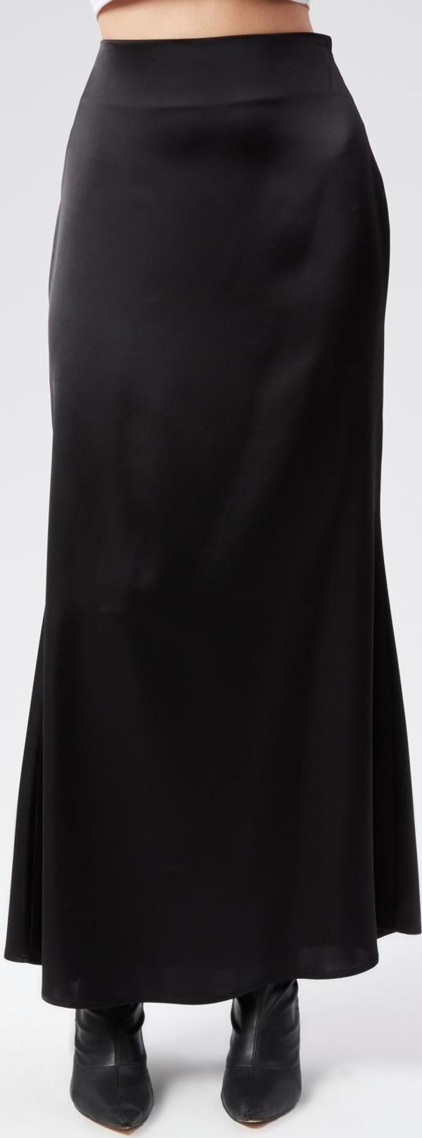 Kadın Midi Saten Etek - Image 1