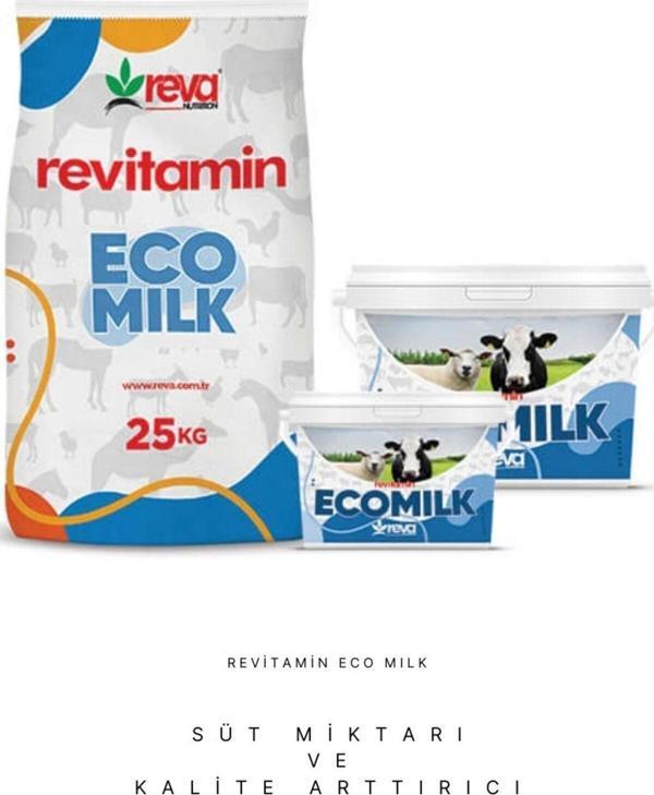Revitamin Eco Milk Büyük ve Küçükbaş Hayvan Vitamin Mineral Premiks 10 KG Kova - Image 1