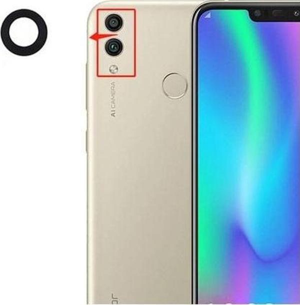 Tkgz Huawei HONOR 8C Arka Kamera Camı Lens Yapışkanlı - Image 1