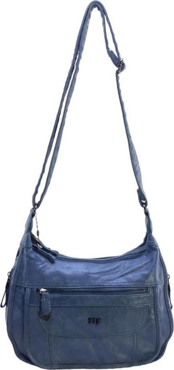 Y.S.Deri Çapraz Askılı Kadın Postacı Çanta Çok Cepli Vegan Deri Bayan Omuz Çantası 30*19 Cm - Image 1