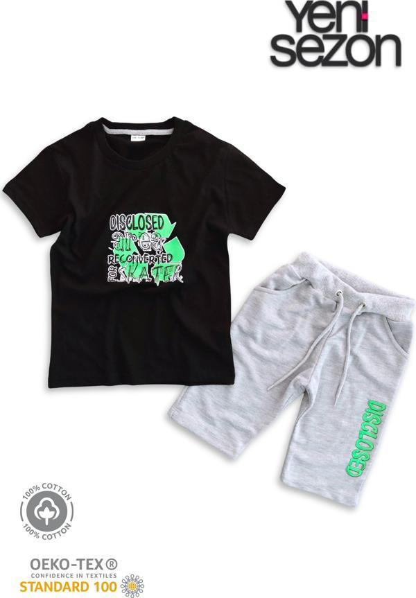 Triliya Pamuklu Unisex Çocuk Kapri Takımı (Cepli & Kordonlu, 3-12 Yaş) - Image 1