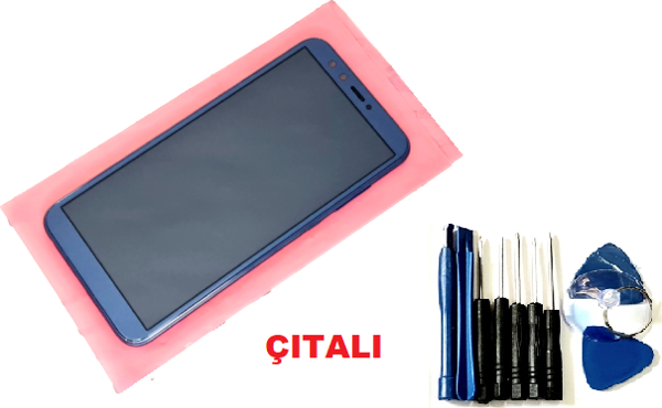 Tkgz Huawei Honor 9 LİTE Lcd Ekran Dokunmatik (ÇITALI TAMİR SETİ) MAVİ - Image 1