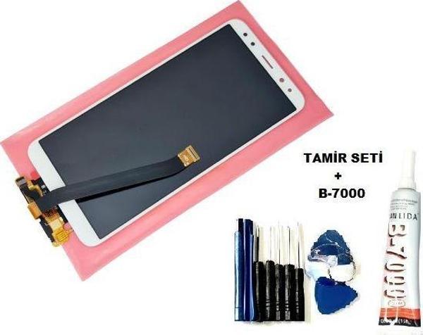 Tkgz Huawei Mate 10 Lite Lcd Ekran Dokunmatik BEYAZ (B-7000+Tamir Seti) - Image 1