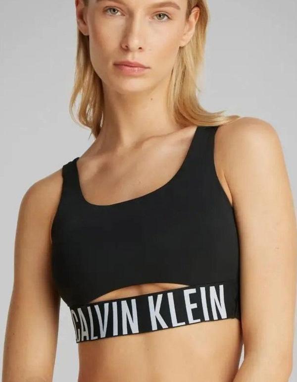 Calvin Klein Kadın  Siyah  Baskılı Büstiyer - Image 1