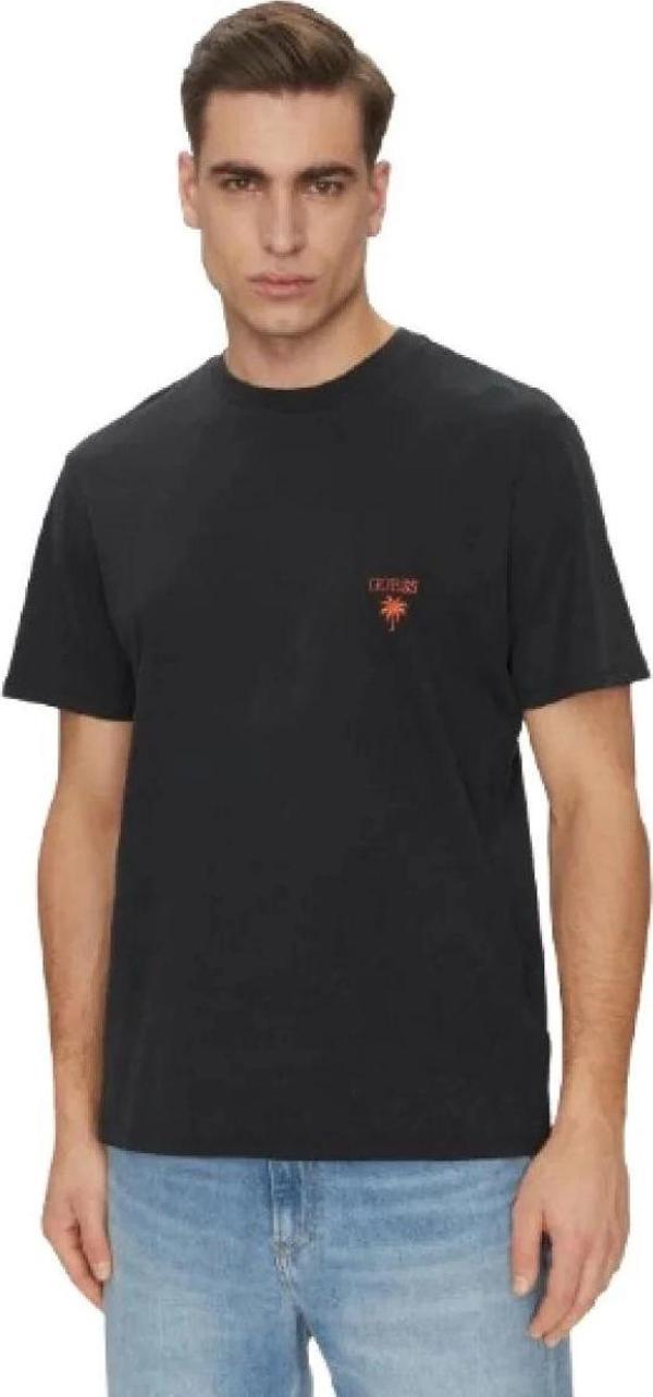 Guess Ss Cn Gd Palm Tee Erkek Siyah T-Shirt F5GI09KA260-JBLK - Image 1