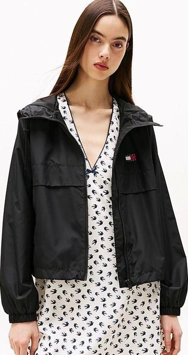 Tommy Hilfiger Kadın Siyah Essential Rüzgarlık Ceket - Image 1