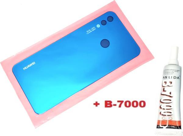 Tkgz Huawei Nova 3i Arka Pil Batarya Kapağı (CAM+B-7000) MAVİ - Image 1