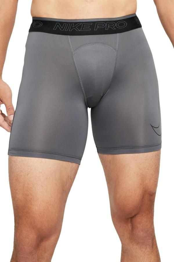 Nike Pro Dri Fit Training Run Shorts Tights Erkek Antrenman Şortu Gri Boxer - Image 1