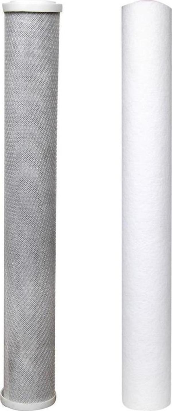 Su Arıtma 20 inch 5 Micron Tortu ve Blok Aktif Karbon Filtresi - Image 1