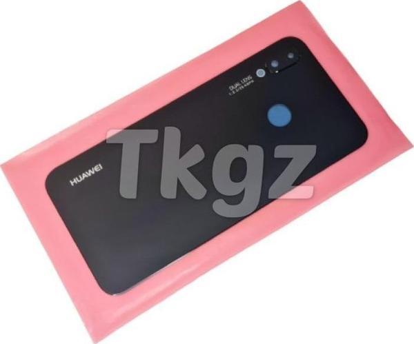 Tkgz Huawei P20 Lite Arka Pil batarya Kapağı (CAM KAMERA LENSİ) SİYAH - Image 1