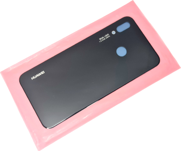 Tkgz Huawei P20 Lite Arka Pil Batarya Kapağı (CAM) SİYAH - Image 1