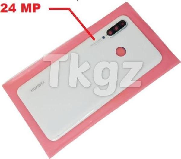 Tkgz Huawei P30 Lite Arka Pil Batarya Kapağı ( Kamera Lensli 24 MP) BEYAZ - Image 1