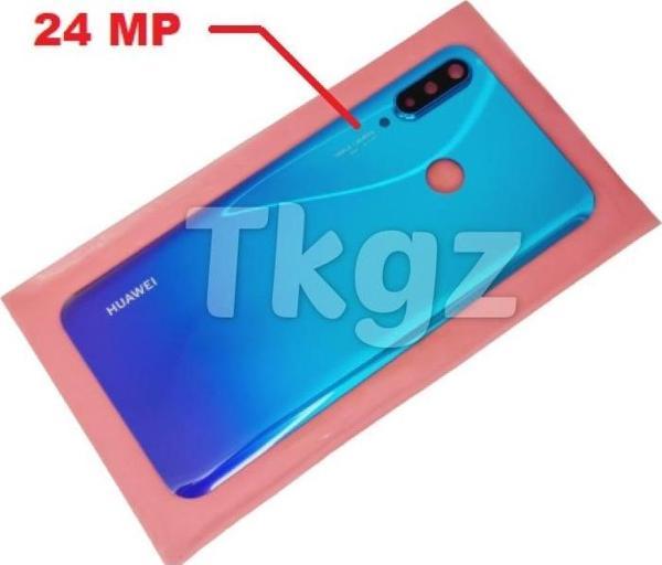 Tkgz Huawei P30 Lite Arka Pil Batarya Kapağı ( Kamera Lensli 24 MP) MAVİ - Image 1