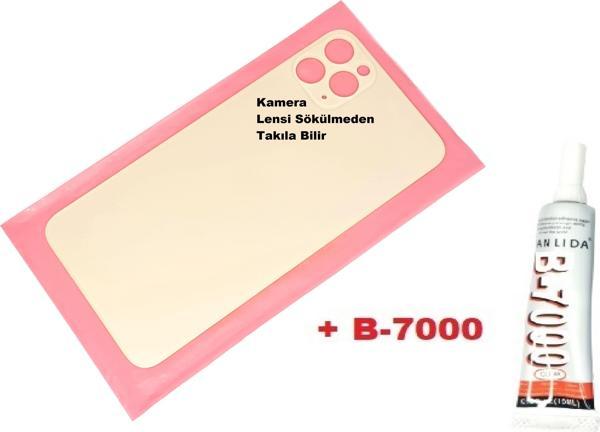 Tkgz İphone 11 PRO MAX Arka Pil Batarya Kapağı (CAM+B-7000) GOLD - Image 1