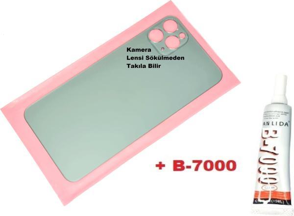 Tkgz İphone 11 PRO MAX Arka Pil Batarya Kapağı (CAM+B-7000) YEŞİL - Image 1