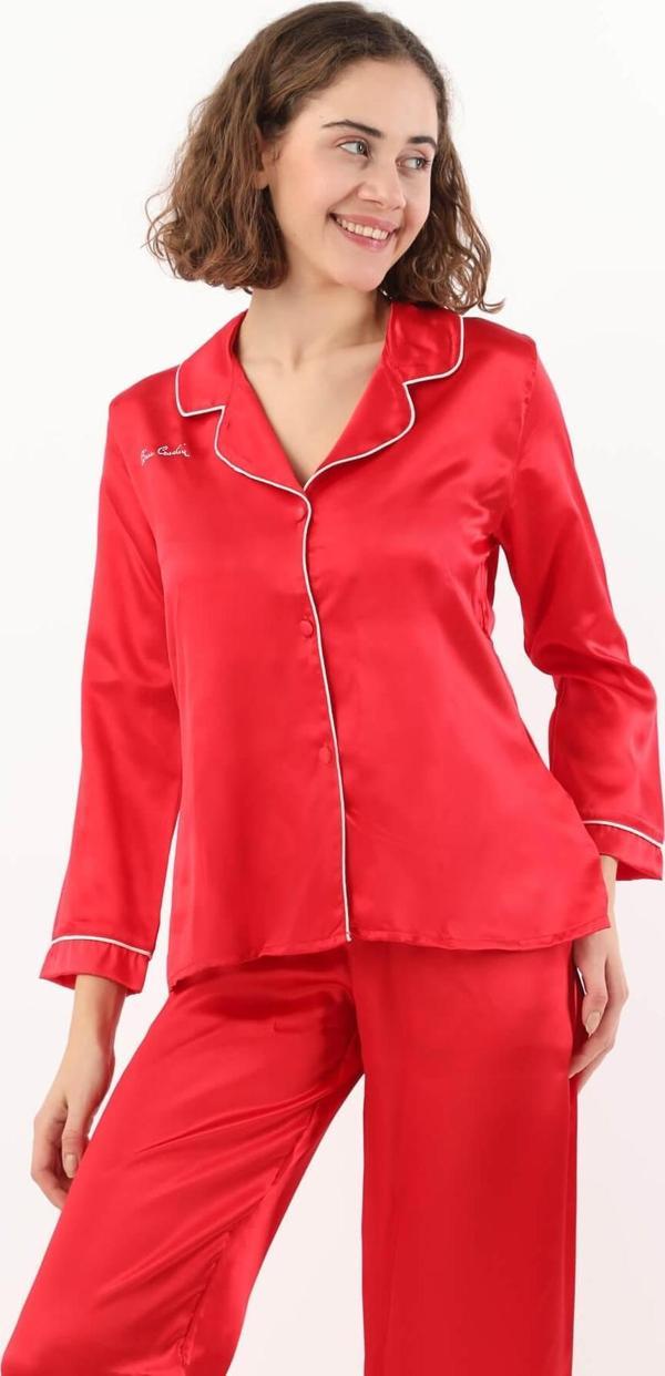 Pierre Cardin Kadın Biyeli Saten Pijama Takımı - Image 1