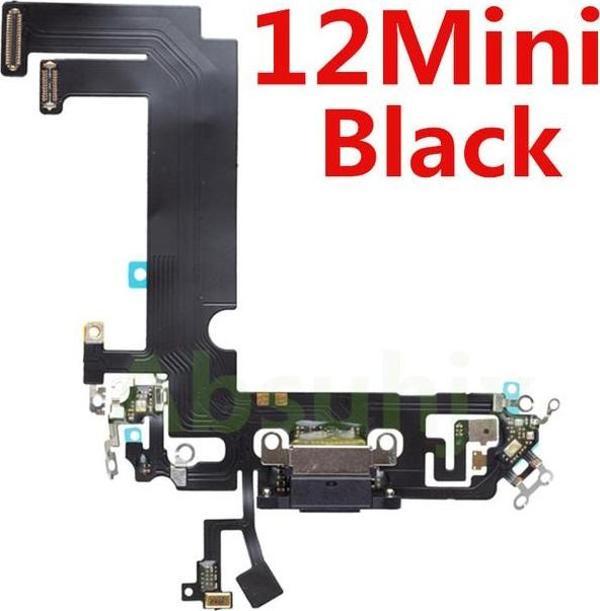 Tkgz İphone 12 MİNİ FULL Şarj Soketi (SİYAH) - Image 1