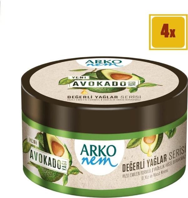 Arko Nem Krem Değerli Yağlar Avokado 250 ml 4'lü Set - Image 1